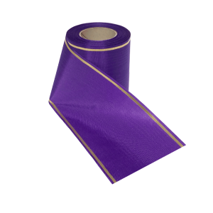 Leinalint lilla kuldäärega leinakimbule ja matusepärjale